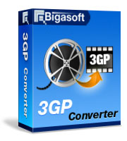 Converts video to 3GP, MP4 and enjoy favorite movies on various mobile phones, PDAs - Bigasoft 3GP Converter