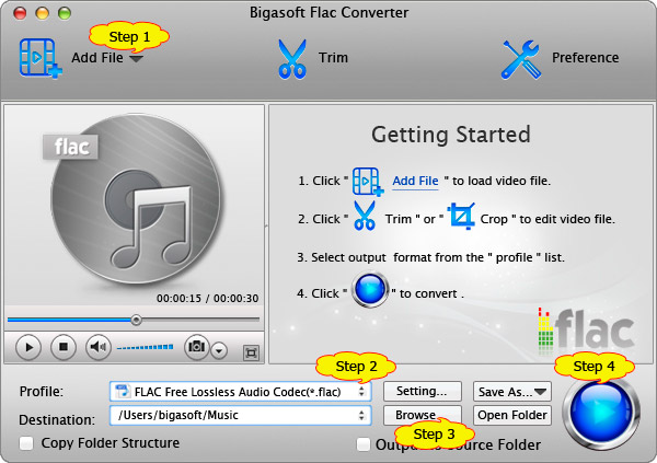 Steps for How to convert FLAC to Apple Lossless, convert FLAC to ALAC