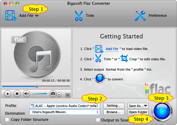 Step by step guide on how to convert FLAC to Play FLAC on iPod