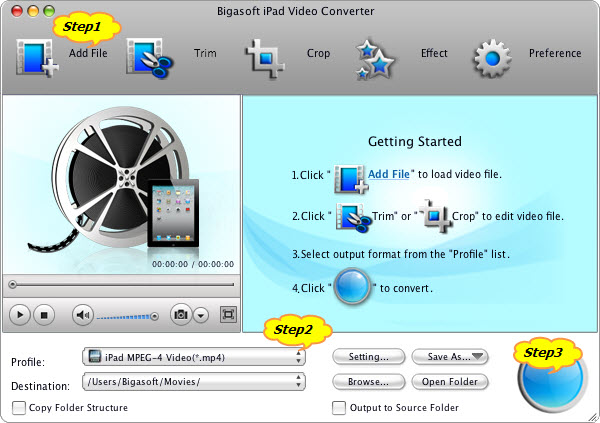 Guide on how to convert MP4 to iPad to play MP4 on iPad mini/iPad 4/iPad 3/iPad/iPad2/iPhone/iPod
