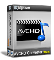 Bigasoft AVCHD Converter for Mac Software Box
