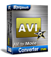 Bigasoft AVI to iMovie Converter for Mac Software Box