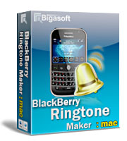 BlackBerry Curve Ringtones and BlackBerry Q10 Ringtones are just in your hand. - Bigasoft BlackBerry Ringtone Maker for Mac