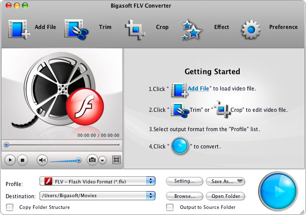mp4 to flv for mac