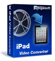 Play iPad video in AVI, DivX, MKV, FLV, MPG, WMV, 3GP, VOB,MP4 formats - Bigasoft iPad Video Converter