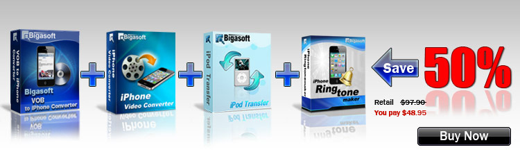 Save Big on Bigasoft iPhone Software Suite