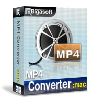 Bigasoft MP4 Converter for Mac Software Box