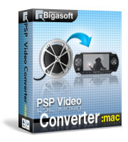 Bigasoft PSP Video Converter for Mac Software Box