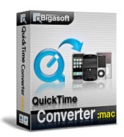 Bigasoft QuickTime Converter for Mac Software Box