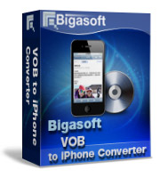 Enjoy DVD movies at finger tips in high Quality on iPhone 5S, iPhone 5C, iPhone 5, iPhone 4S, iPhone 4 and iPhone 2G/3G/3GS - Bigasoft VOB to iPhone Converter